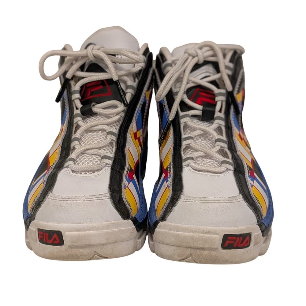 Fila Grant Hill 2 Ludi White Black Gold Classic Athletic Basketball Shoes Boys - Picture 6 of 14
